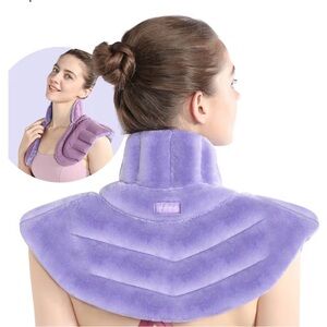 Microwave Heating Pad for Neck and Shoulders, Weighted Shoulder Wrap